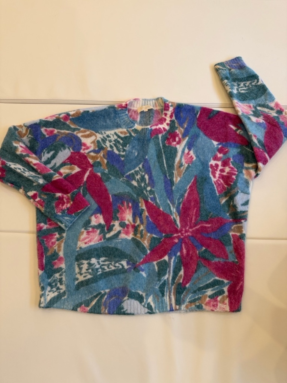 Sézane Ines Jumper Floral Multicolor Crewneck Sweater - Women - Picture 2 of 12